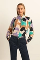 Blouse multicolour print