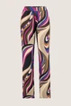 Broek multicolour print