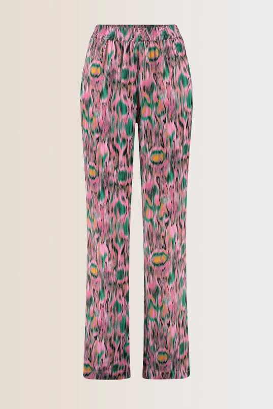 Broek multicolour print