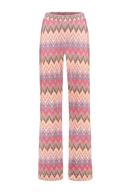 Broek zigzag print