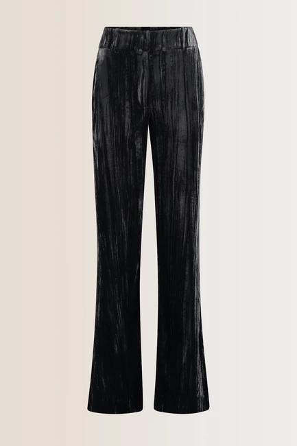 Crushed velvet pantalon