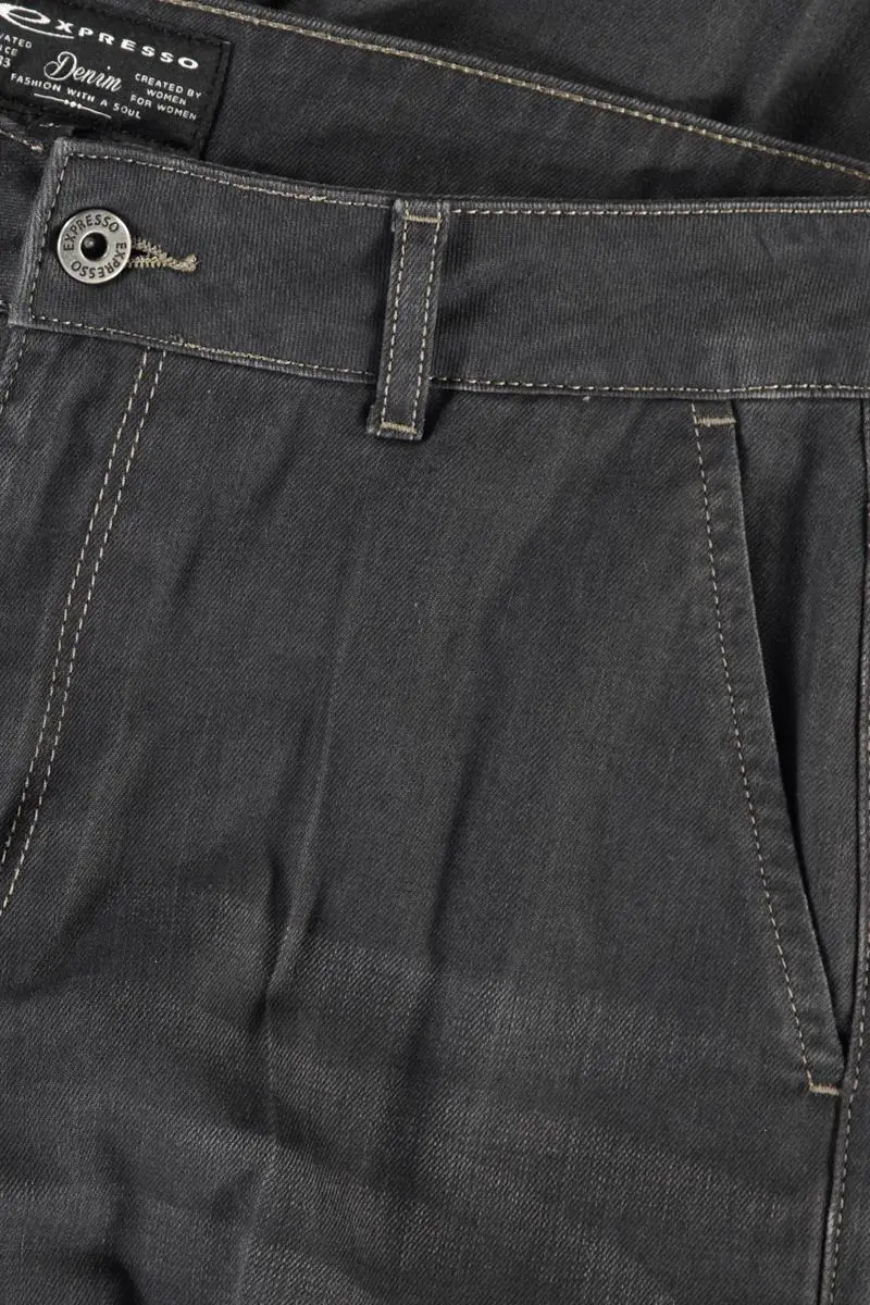 Denim 5-pocket wijd