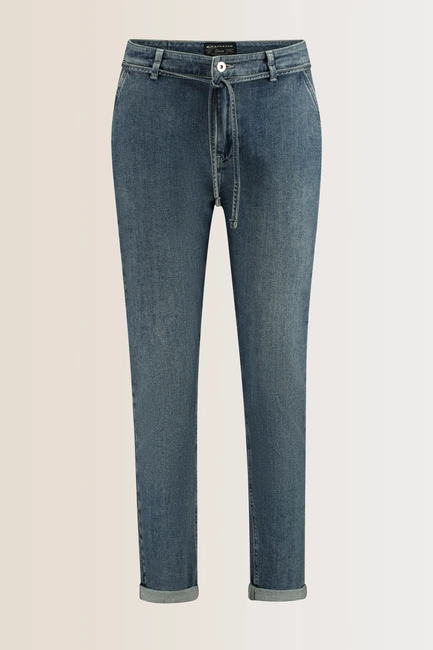 Denim chino broek