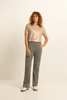 Flared broek jacquard