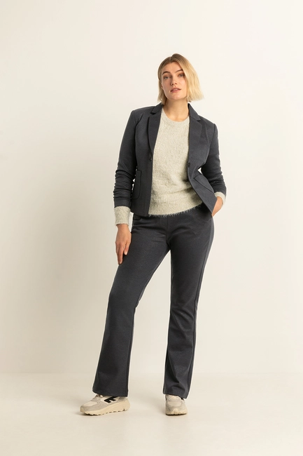 Flared broek met lurex