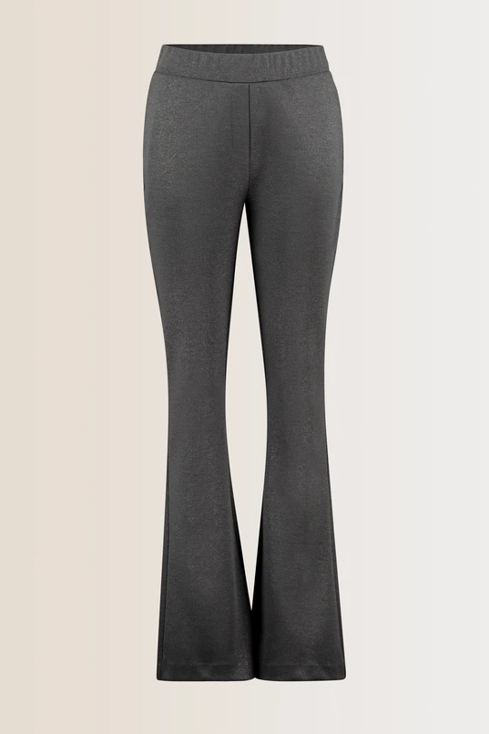 Flared broek met lurex