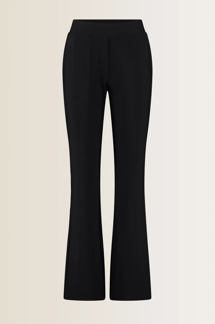 Flared broek travel stof