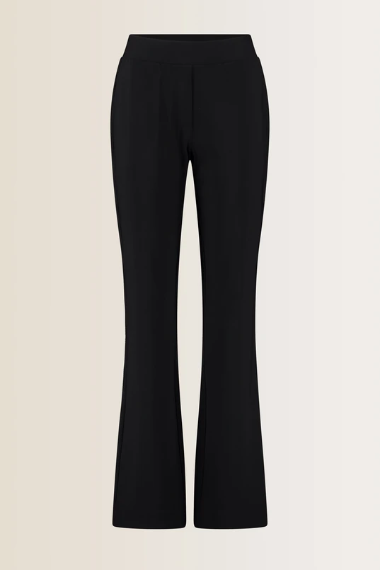 Flared broek travel stof