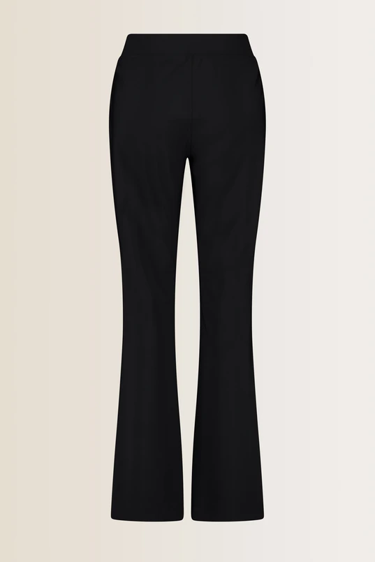 Flared broek travel stof