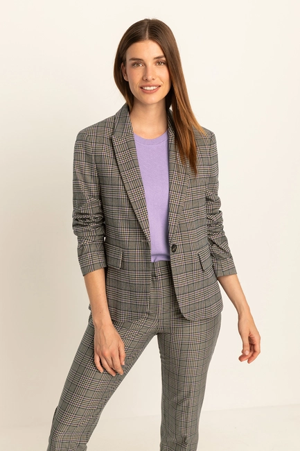 Geruite blazer