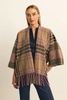 Geruite poncho