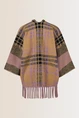 Geruite poncho