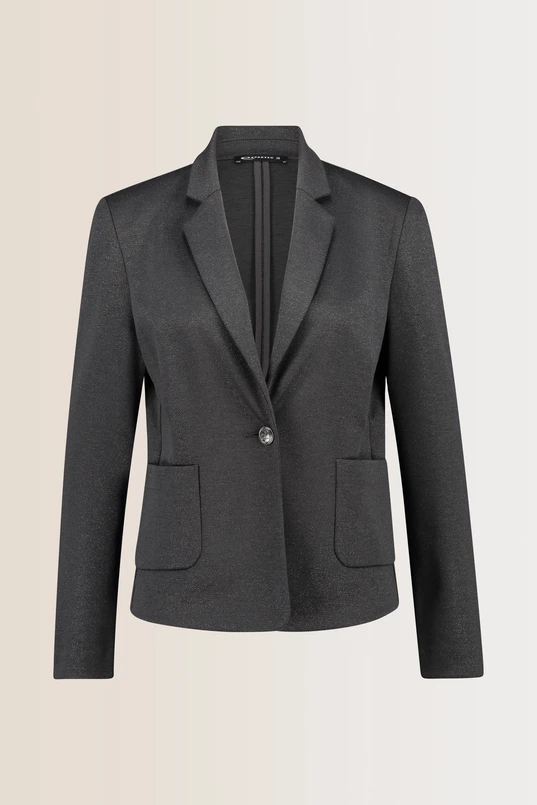 Jersey blazer met lurex