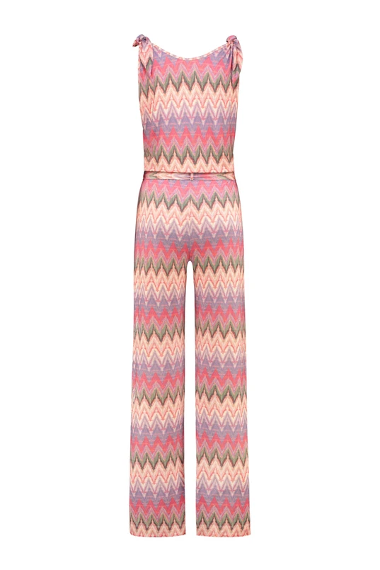 Jumpsuit zigzag print