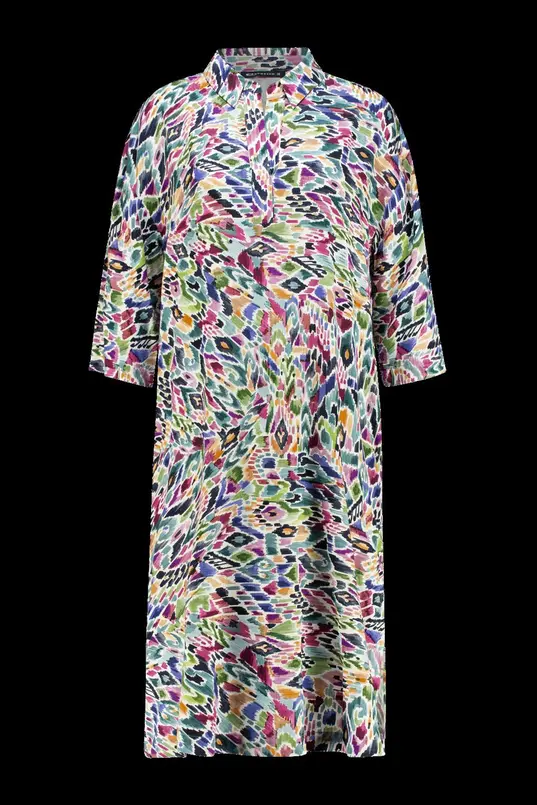 Multicolour print jurk