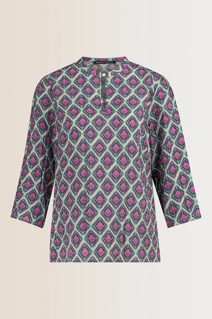 Printblouse met dessin