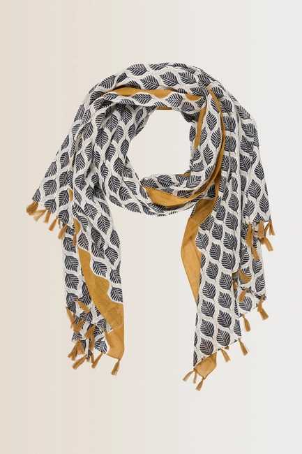 Shawl met grafische print