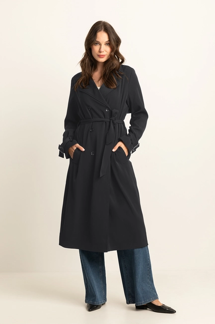 Soepelle trenchcoat