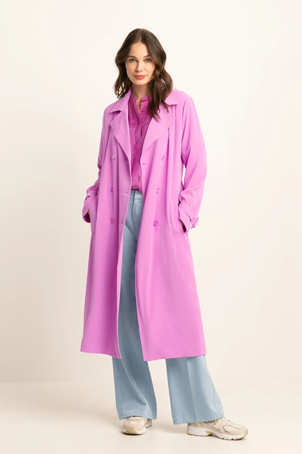 Soepelle trenchcoat