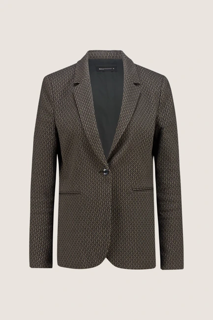 Stretch jacquard blazer