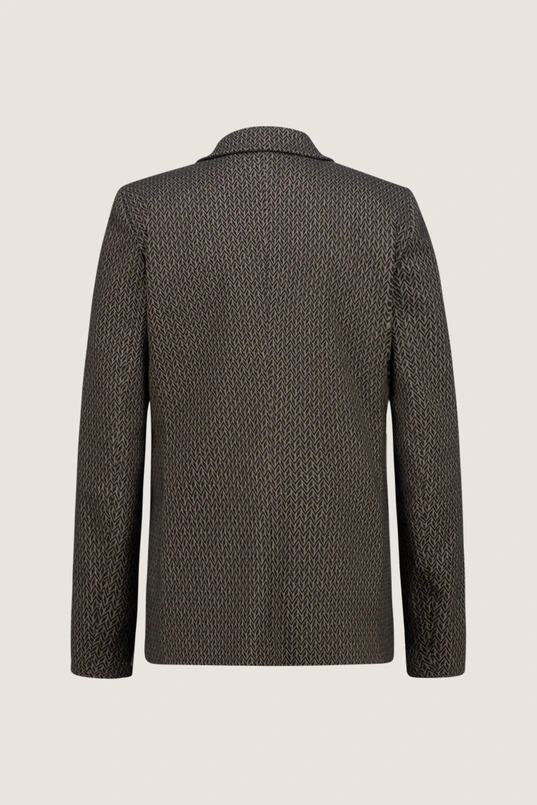 Stretch jacquard blazer