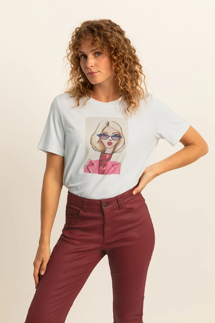 T-shirt met fashion print