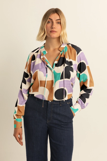 Top multicolour print