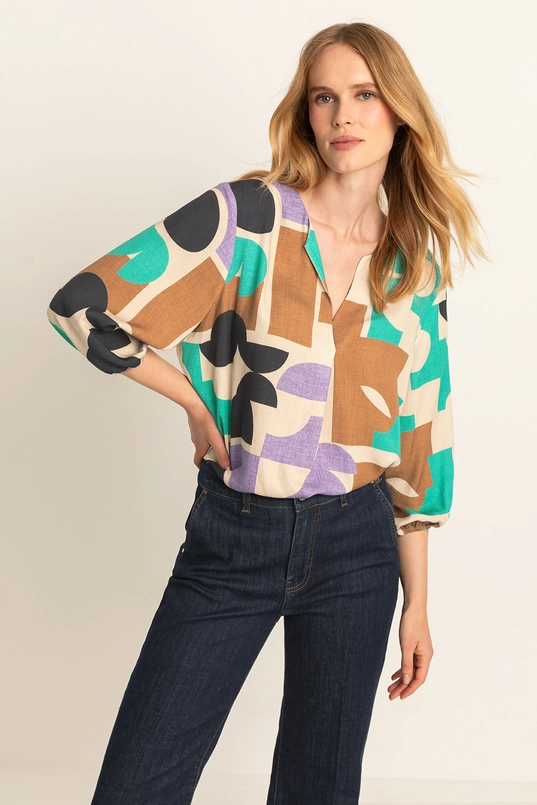 Top multicolour print